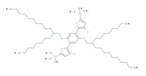 (5,5'-(2,5-双((2-辛基十二烷基)氧基)-1,4-苯二基)双(4-氟噻吩-5,2-二基))双(三甲基锡烷)