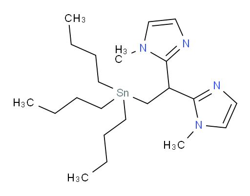 2,2'-(2-(tributylstannyl)ethane-1,1-diyl)bis(1-methyl-1H-imidazole)