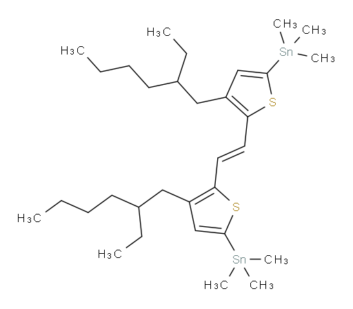 (E)-1,2-bis(3-(2-ethylhexyl)-5-(trimethylstannyl)thiophen-2-yl)ethene