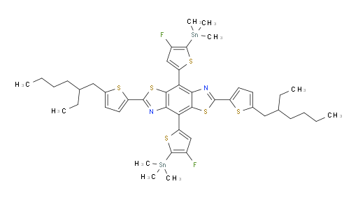 2,6-bis(5-(2-ethylhexyl)thiophen-2-yl)-4,8-bis(4-fluoro-5-(trimethylstannyl)thiophen-2-yl)benzo[1,2-d:4,5-d']bis(thiazole)