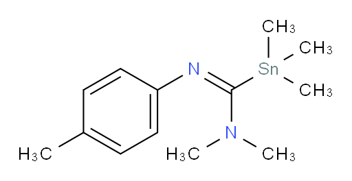 (E)-N,N,1,1,1-pentamethyl-N'-(p-tolyl)stannanecarboximidamide