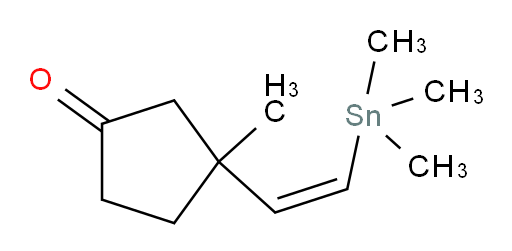 (Z)-3-甲基-3-(2-(三甲基锡基)乙烯基)环戊酮
