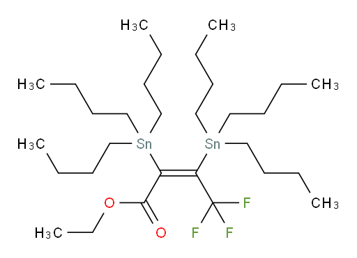 (Z)-ethyl 4,4,4-trifluoro-2,3-bis(tributylstannyl)but-2-enoate
