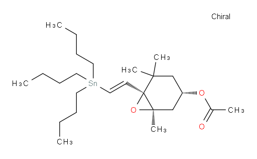 (1R,3S,6S)-1,5,5-三甲基-6-((E)-2-(三丁基锡基)乙烯基)-7-氧杂双环[4.1.0]庚-3-基 乙酸酯