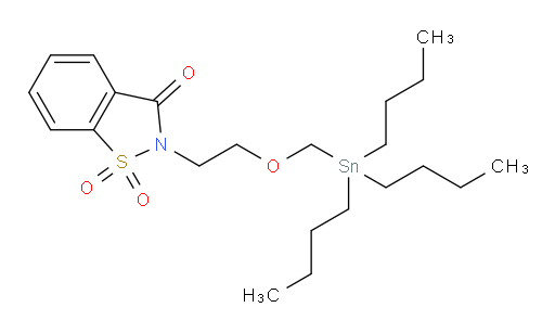 2-(2-((tributylstannyl)methoxy)ethyl)benzo[d]isothiazol-3(2H)-one 1,1-dioxide