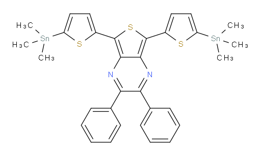 2,3-diphenyl-5,7-bis(5-(trimethylstannyl)thiophen-2-yl)thieno[3,4-b]pyrazine