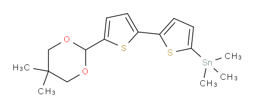 (5'-(5,5-dimethyl-1,3-dioxan-2-yl)-[2,2'-bithiophen]-5-yl)trimethylstannane