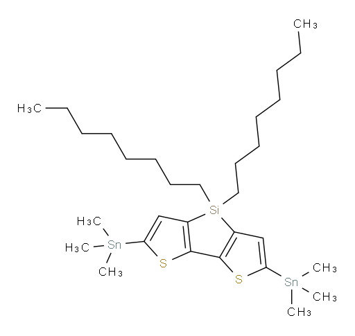 4,4-dioctyl-2,6-bis(trimethylstannyl)-4H-silolo[3,2-b:4,5-b']dithiophene