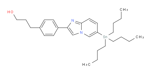 3-(4-(6-(三丁基锡基)咪唑并[1,2-a]吡啶-2-基)苯基)丙-1-醇