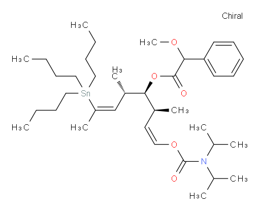 (1Z,3S,4S,5S,6Z)-1-((diisopropylcarbamoyl)oxy)-3,5-dimethyl-7-(tributylstannyl)octa-1,6-dien-4-yl 2-methoxy-2-phenylacetate