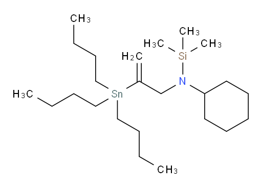 N-cyclohexyl-1,1,1-trimethyl-N-(2-(tributylstannyl)allyl)silanamine