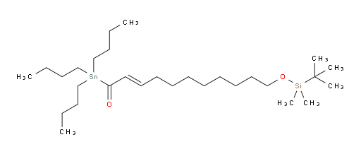 (E)-11-((tert-butyldimethylsilyl)oxy)-1-(tributylstannyl)undec-2-en-1-one