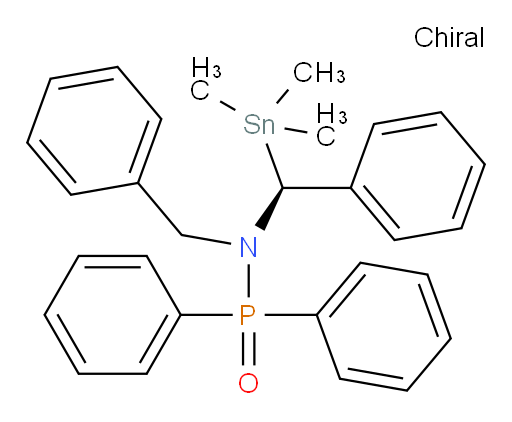 (S)-N-benzyl-P,P-diphenyl-N-(phenyl(trimethylstannyl)methyl)phosphinic amide