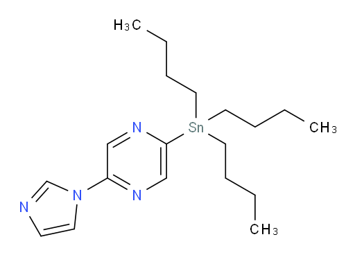 2-(1H-imidazol-1-yl)-5-(tributylstannyl)pyrazine