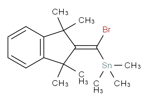 (bromo(1,1,3,3-tetramethyl-1H-inden-2(3H)-ylidene)methyl)trimethylstannane
