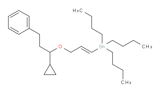 (E)-三丁基(3-(1-环丙基-3-苯基丙氧基)丙烯-1-基)锡烷