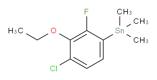 (4-chloro-3-ethoxy-2-fluorophenyl)trimethylstannane