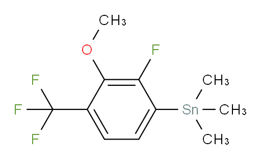 (2-fluoro-3-methoxy-4-(trifluoromethyl)phenyl)trimethylstannane