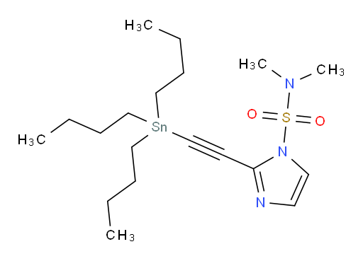 N,N-二甲基-2-((三丁基锡基)乙炔基)-1H-咪唑-1-磺酰胺