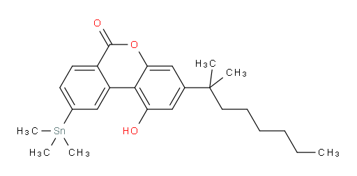 1-hydroxy-3-(2-methyloctan-2-yl)-9-(trimethylstannyl)-6H-benzo[c]chromen-6-one