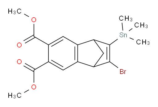 dimethyl 2-bromo-3-(trimethylstannyl)-1,4-dihydro-1,4-methanonaphthalene-6,7-dicarboxylate