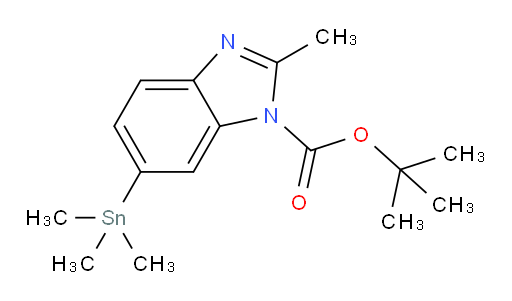 tert-butyl 2-methyl-6-(trimethylstannyl)-1H-benzo[d]imidazole-1-carboxylate