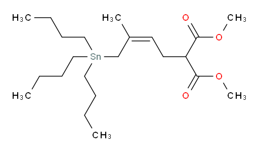 (Z)-dimethyl 2-(3-methyl-4-(tributylstannyl)but-2-en-1-yl)malonate