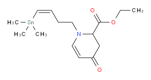 (Z)-ethyl 4-oxo-1-(4-(trimethylstannyl)but-3-en-1-yl)-1,2,3,4-tetrahydropyridine-2-carboxylate
