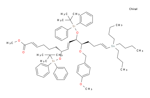 (2E,7R,8E,10R,11R,14E)-methyl 7,10-bis((tert-butyldiphenylsilyl)oxy)-11-((4-methoxybenzyl)oxy)-15-(tributylstannyl)pentadeca-2,8,14-trienoate
