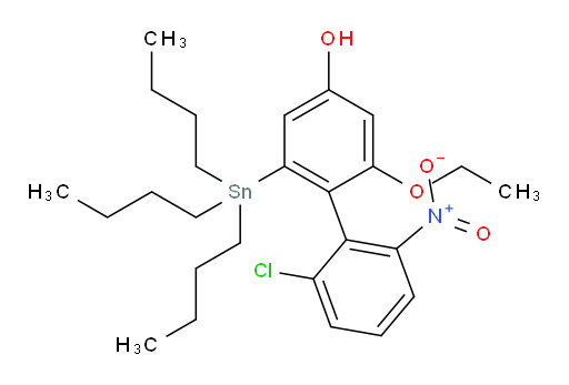 2'-chloro-2-ethoxy-6'-nitro-6-(tributylstannyl)-[1,1'-biphenyl]-4-ol