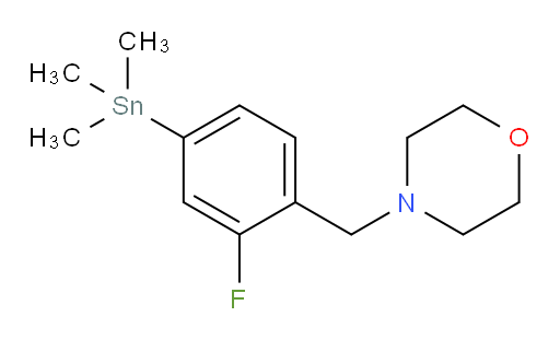 4-(2-fluoro-4-(trimethylstannyl)benzyl)morpholine