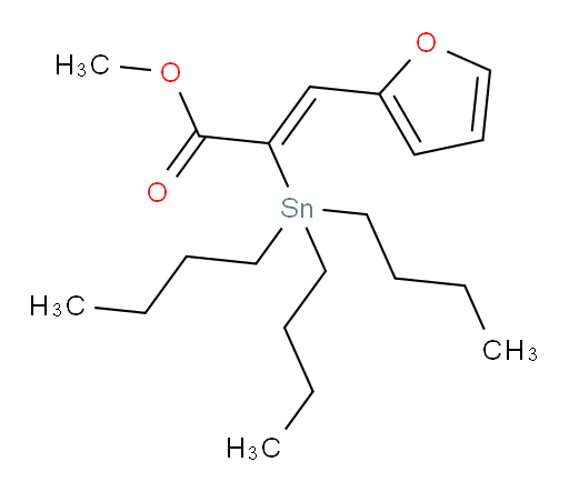 (Z)-methyl 3-(furan-2-yl)-2-(tributylstannyl)acrylate