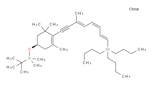 tert-butyldimethyl(((R)-3,5,5-trimethyl-4-((3E,5Z,7E)-3-methyl-8-(tributylstannyl)octa-3,5,7-trien-1-yn-1-yl)cyclohex-3-en-1-yl)oxy)silane