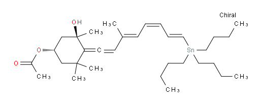 (1S,3R)-3-hydroxy-3,5,5-trimethyl-4-((3E,5Z,7E)-3-methyl-8-(tributylstannyl)octa-1,3,5,7-tetraen-1-ylidene)cyclohexyl acetate