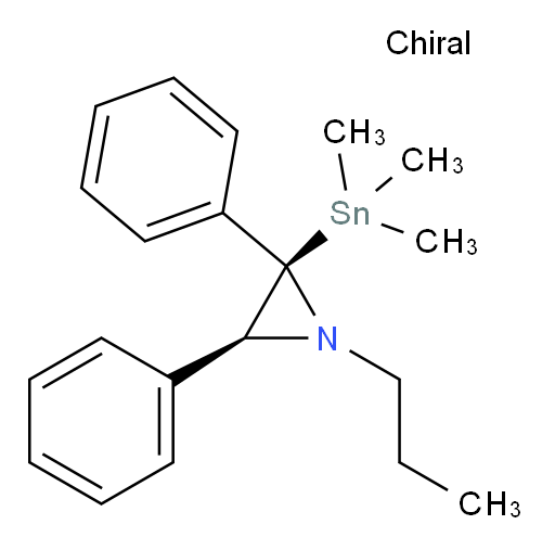 (2R,3S)-2,3-diphenyl-1-propyl-2-(trimethylstannyl)aziridine