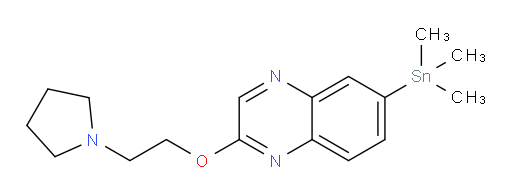 2-(2-(pyrrolidin-1-yl)ethoxy)-6-(trimethylstannyl)quinoxaline