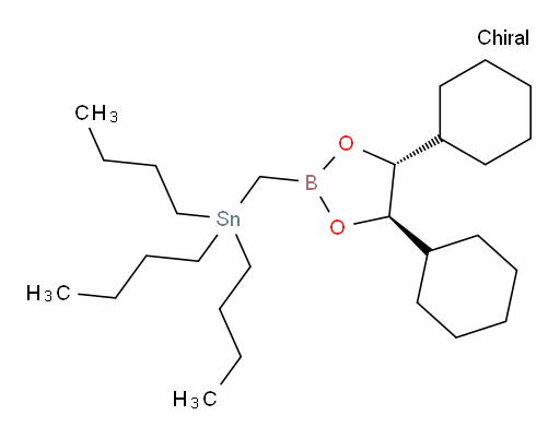 三丁基(((4R,5R)-4,5-二环己基-1,3,2-二氧杂环己硼烷-2-基)甲基)锡烷