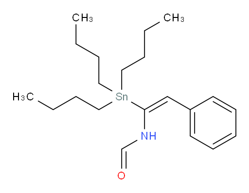 (E)-N-(2-phenyl-1-(tributylstannyl)vinyl)formamide