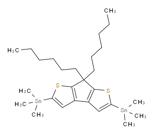 (7,7-dihexyl-7H-cyclopenta[1,2-b:4,3-b']dithiophene-2,5-diyl)bis(trimethylstannane)