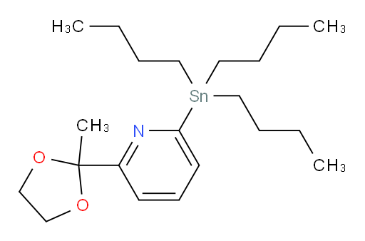 2-(2-methyl-1,3-dioxolan-2-yl)-6-(tributylstannyl)pyridine