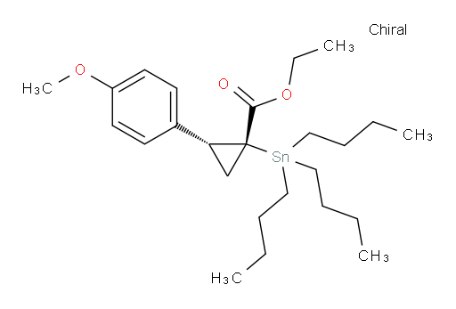 (1R,2R)-ethyl 2-(4-methoxyphenyl)-1-(tributylstannyl)cyclopropanecarboxylate