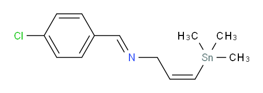 (2Z,NE)-N-(4-chlorobenzylidene)-3-(trimethylstannyl)prop-2-en-1-amine