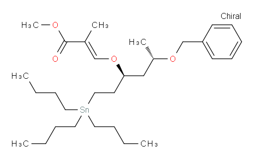 (E)-methyl 3-(((3S,5S)-5-(benzyloxy)-1-(tributylstannyl)hexan-3-yl)oxy)-2-methylacrylate
