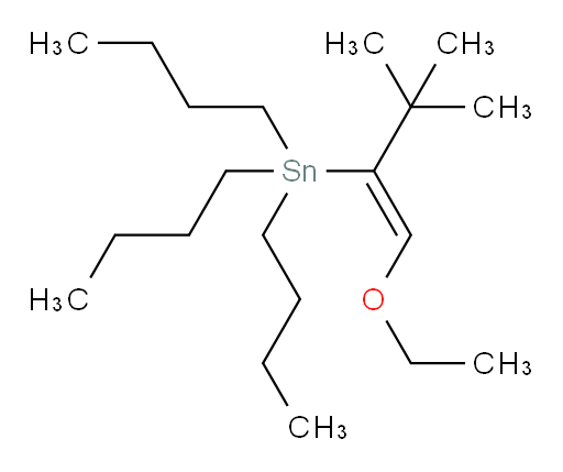 (Z)-三丁基(1-乙氧基-3,3-二甲基丁-1-烯-2-基)锡烷