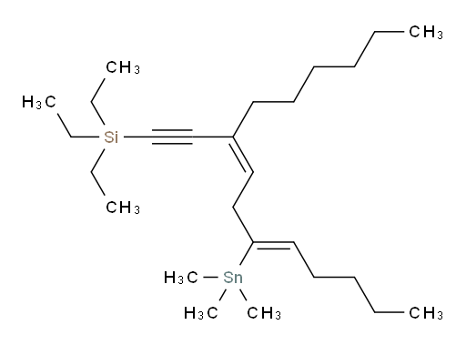 triethyl((3Z,6Z)-3-hexyl-6-(trimethylstannyl)undeca-3,6-dien-1-yn-1-yl)silane