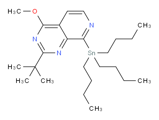 2-(tert-butyl)-4-methoxy-8-(tributylstannyl)pyrido[3,4-d]pyrimidine