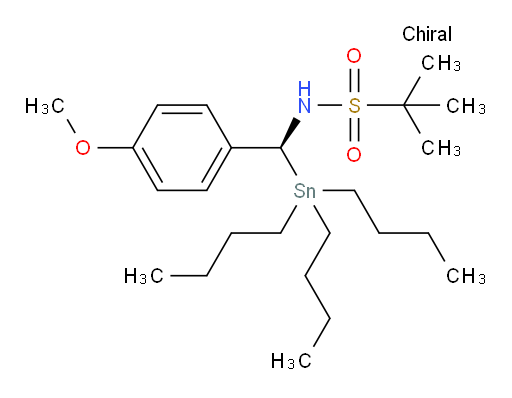(S)-N-((4-methoxyphenyl)(tributylstannyl)methyl)-2-methylpropane-2-sulfonamide