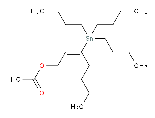 (E)-3-(三丁基锡基)庚-2-烯-1-基 乙酸酯
