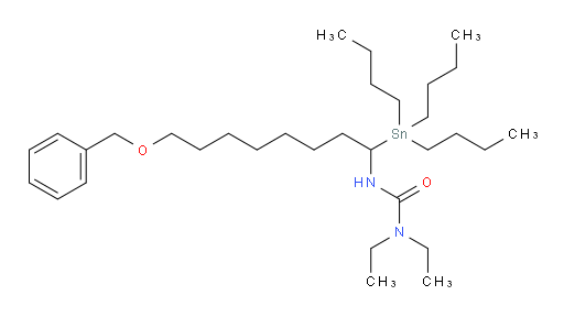 3-(8-(benzyloxy)-1-(tributylstannyl)octyl)-1,1-diethylurea