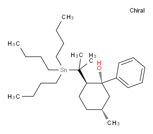 (1R,2R,5R)-5-甲基-1-苯基-2-(2-(三丁基锡基)丙-2-基)环己醇
